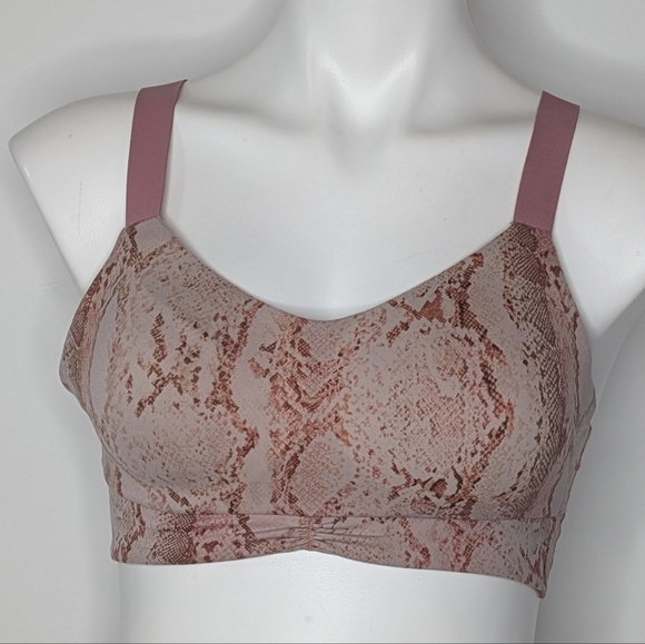 Victoria's Secret Other - Victoria's Secret On Point Pink Snakeskin Print Lightly Padded Bra M